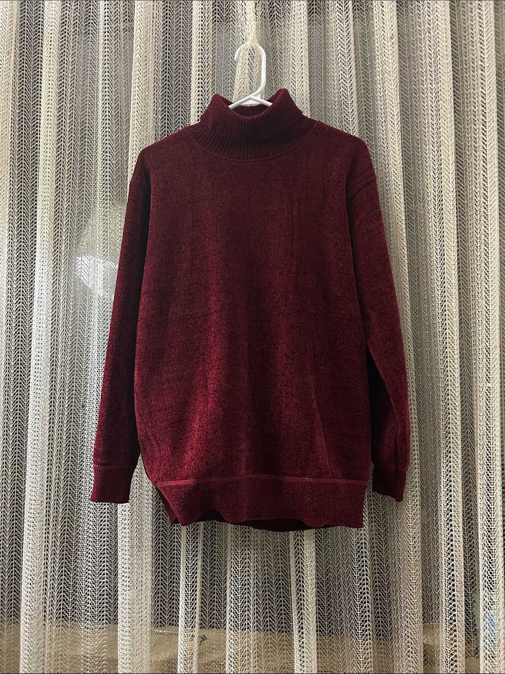 Burgundy Turtle Neck Sweater